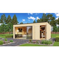26% reduziert! Fjordholz Holz-Gartenhaus Modell Q-BIC Alu 44 H 6x4m Unkategorisiert online kaufen