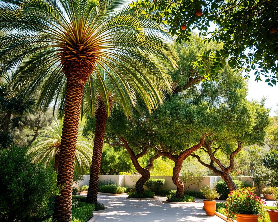 bäume mit südländischem flaire