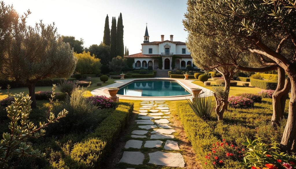 spanischer garten planung