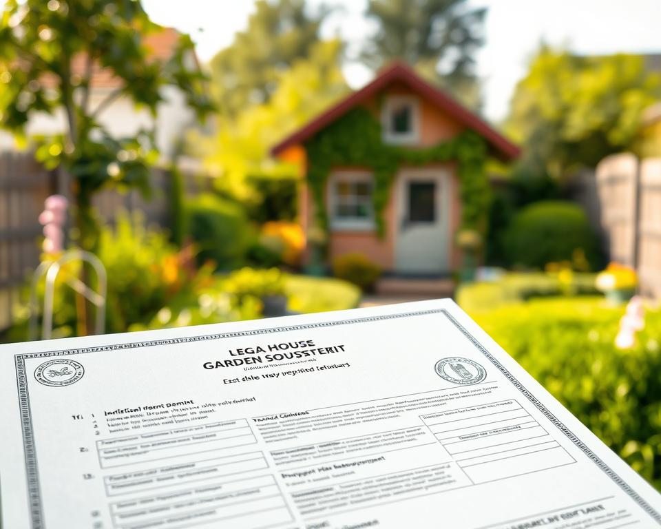 Baugenehmigung für Gartenhäuser