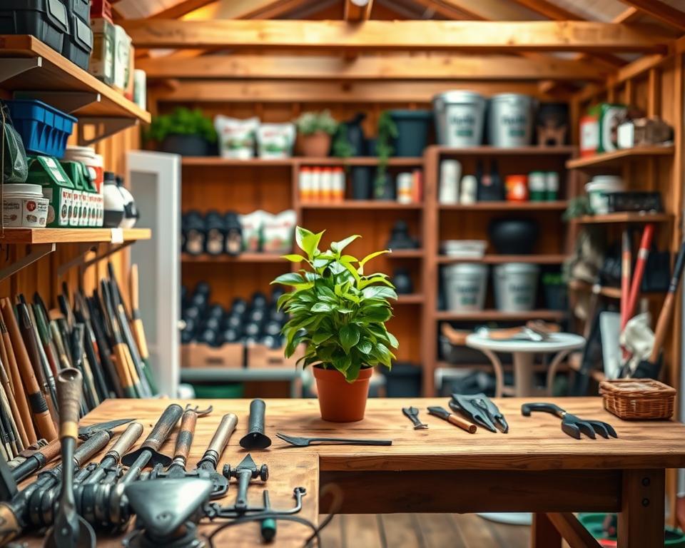 Versicherte Gegenstände in Gartenhäusern